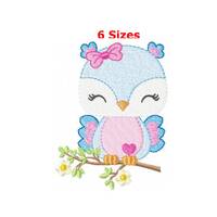 Beautiful owl embroidery designs machine embroidery pattern - instant download.