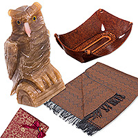 Wise Ancestor, Handcrafted Brown and Black Curated Gift Set from The Andes