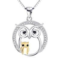 Owl Mother And Daughter Necklace