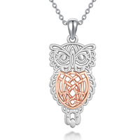 Celtic Owl Necklace for Women Celtic Jewelry Owl Pendant Necklaces