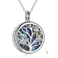 Owl Tree of Life Urn Necklaces for Ashes Cremation Owl Jewelry for Women