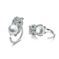 925 Sterling Silver Owl Earrings Earring for Women
