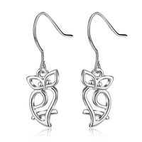Sterling Silver Owl Dangle Drop Earrings Jewelry Gifts for Women