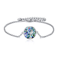 Owl Bracelet Sterling SilverTree of Life Owl Bracelet Jewelry Gift for Women Girls