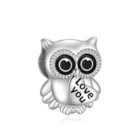 Owl Charms for Bracelets 925 Sterling Silver Animal Charms Beads Jewelry Birthday Gift for Women