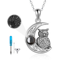 Owl Urn Necklace for Ashes