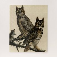 Great Horned Owl from Audubon's Birds of America Jigsaw Puzzle