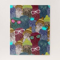 Owl in crown jigsaw puzzle