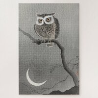 Difficult Vintage Long Eared Owl Art 1000 Piece Jigsaw Puzzle