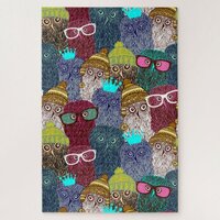 Owl in crown jigsaw puzzle