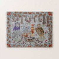 Owl Tea Party  Jigsaw Puzzle