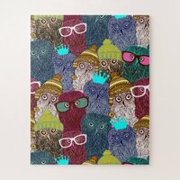 Owl in crown jigsaw puzzle