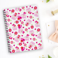 Pattern Of Owls, Cute Owls, Pink Owls, Hearts Notebook