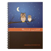 Owls Grandchild Memories Notebook