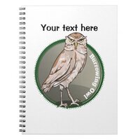 Cute Burrowing Owl Notebook