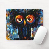 Brilliant and Wise Owl Mouse Pad