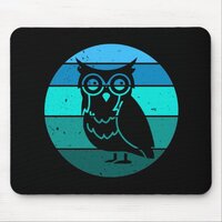 Retro Owl Mouse Pad
