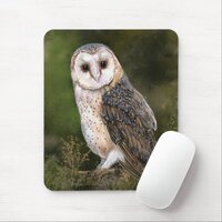 Western Barn Owl Mouse Pad