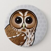 Birdorable Tawny Owl Pinback Button