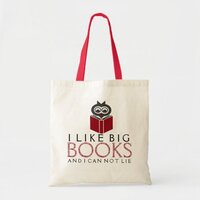 I like Big Books With Cute Owl Tote Bag