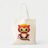 Baby Owl Love Heart Cartoon Bag