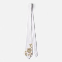 Musical Tree Owl Tie