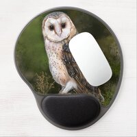 Western Barn Owl Gel Mouse Pad