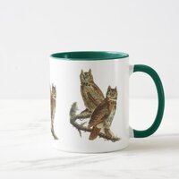Mug: Great Horned Owl by John James Audubon Mug