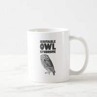 Irritable Owl. Funny pun Coffee Mug