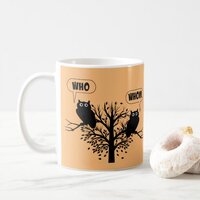 Who Whom Grammar Owls English Style Humor Coffee Mug