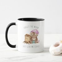 Forget the Worm | Funny Watercolor Owl Mug