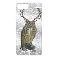 Owl with Antlers plain 2 iPhone 8 Plus/7 Plus Case