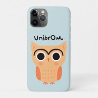UnibrOwl Unibrow Owl | Funny Cute Eyebrows Owl iPhone 11 Pro Case