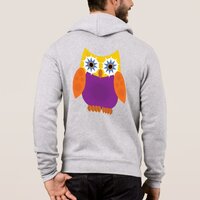 Star Owl - Yellow Orange Purple Hoodie