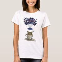 Owl In Teacup T-Shirt