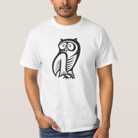 Owl Symbol Black T-Shirt