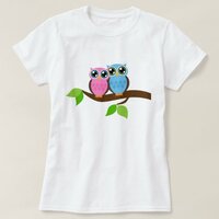 Sweet Romantic Owls T-Shirt