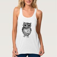 Halloween owl tank top