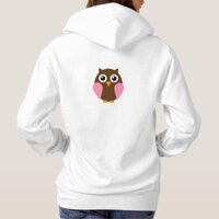 Pink Owl Hoodie