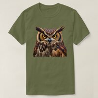 Great Horned Owl Shirt, Owl T Shirt,  T-Shirt