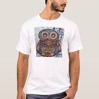 Magic graphic owl painting T-Shirt