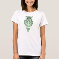 The owl in green T-Shirt