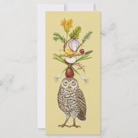 Vegetarian Owl flat card