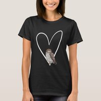 Little Owl Bird Bird Birdwatcher Animal Biologist T-Shirt
