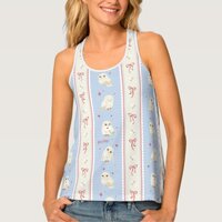 Hedwig Owl Post Stripe Pattern Tank Top