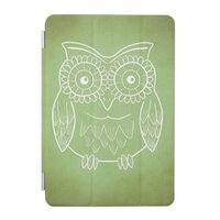 Green Owl Stencil Art iPad Mini Cover