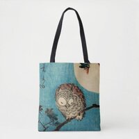 Utagawa Hiroshige - Horned Owl on Maple Branch Tote Bag
