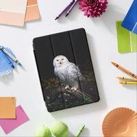 Majestic winter snowy owl iPad air cover