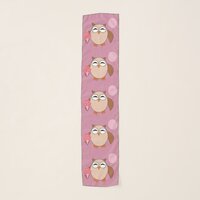 Birthday Owl Chiffon Scarf