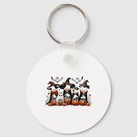 Funny Ghost Cows Halloween Animals Cow Owls Spooky Keychain